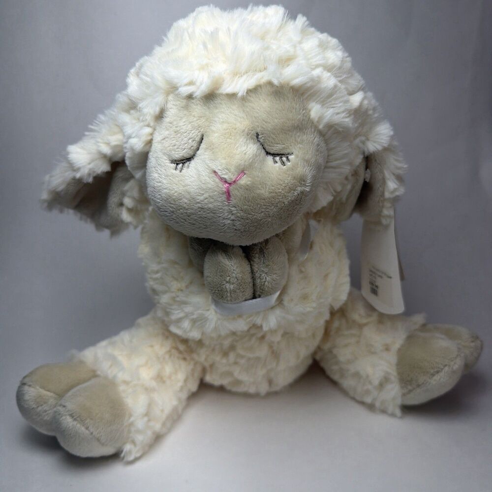 NWT Ganz Serenity Lamb 10” Stuffed Animal Toy, Plush Only No Crib Cross